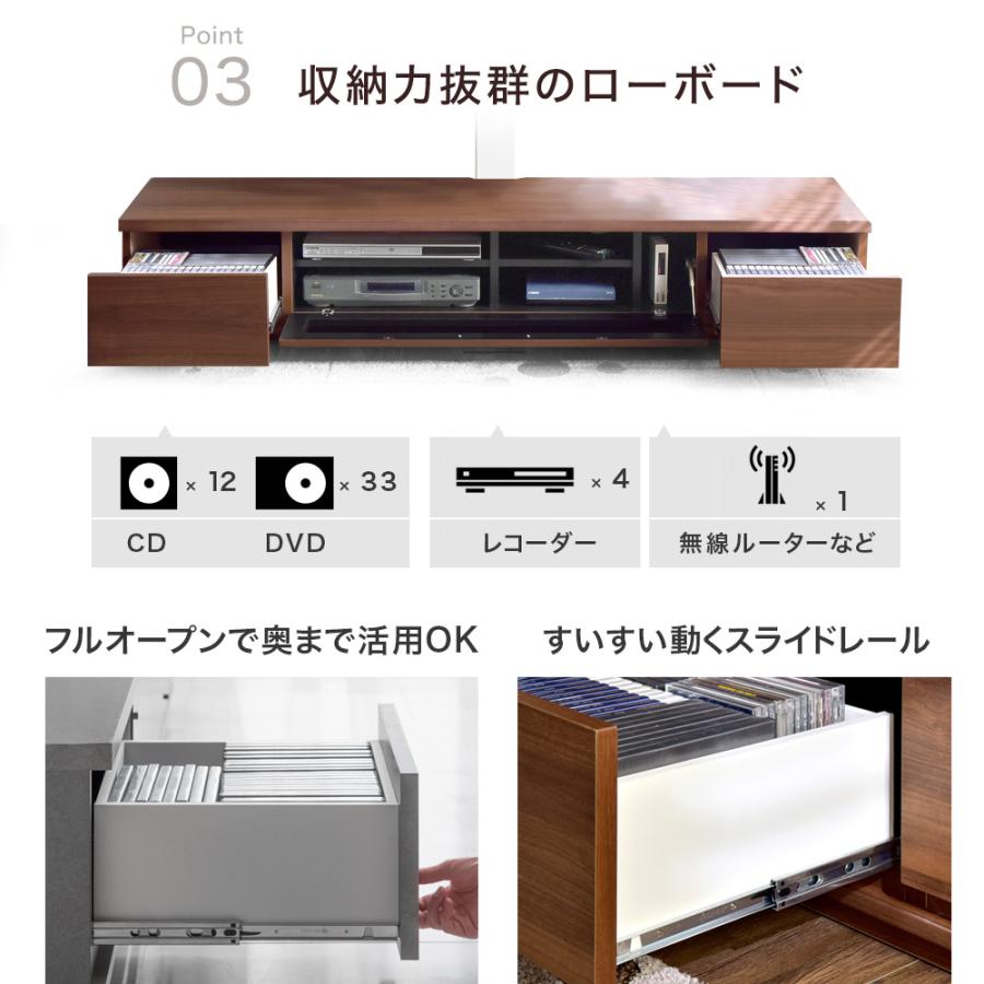 タンスのゲン テレビ台 ローボード 180 おしゃれ 32〜65V対応 タンスのゲン テレビ台 ローボード 180 おしゃれ 32〜65V対応
