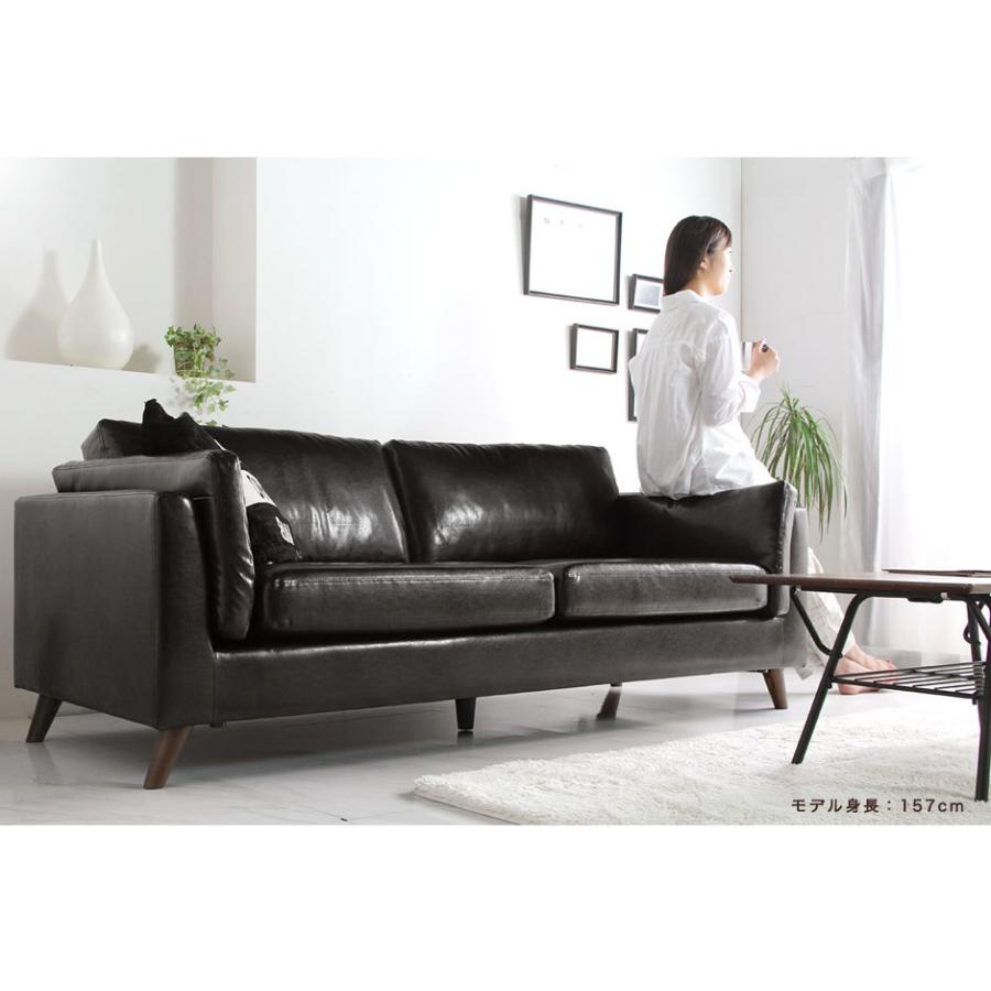 タンスのゲン ソファー おしゃれ 3人掛け ソファ 北欧 ローソファー
