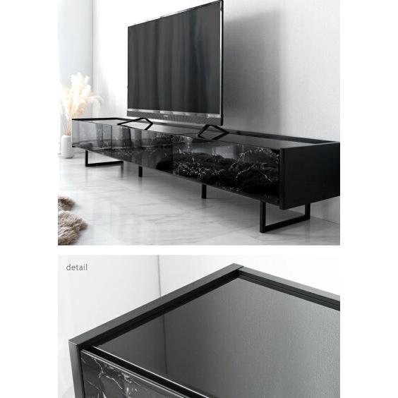 タンスのゲン テレビ台 ローボード 240 収納 大理石調 おしゃれ テレビ