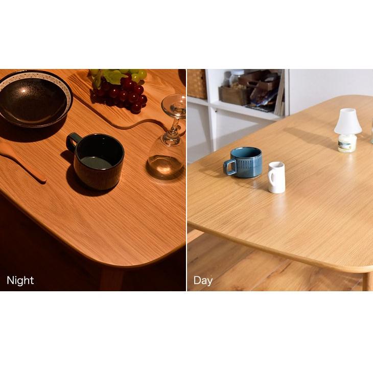 ダイニングテーブル おしゃれ 北欧 テーブルのみ 135cm 長方形 木製 ウォールナット オーク 天然木 テーブル シンプル カフェ ダイニング｜tansu｜10