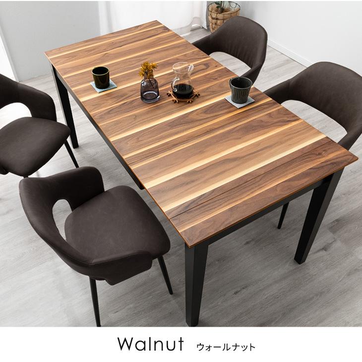 伸縮テーブル　ブラウン①　10/11まで70％オフ！ ダイニングテーブル 伸長式 2人 4人用 75 120 高さ75cm 組立式 伸縮