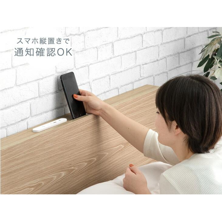 タンスのゲン ベッド ダブル ベッドフレーム ダブルベッド 宮付き 高さ
