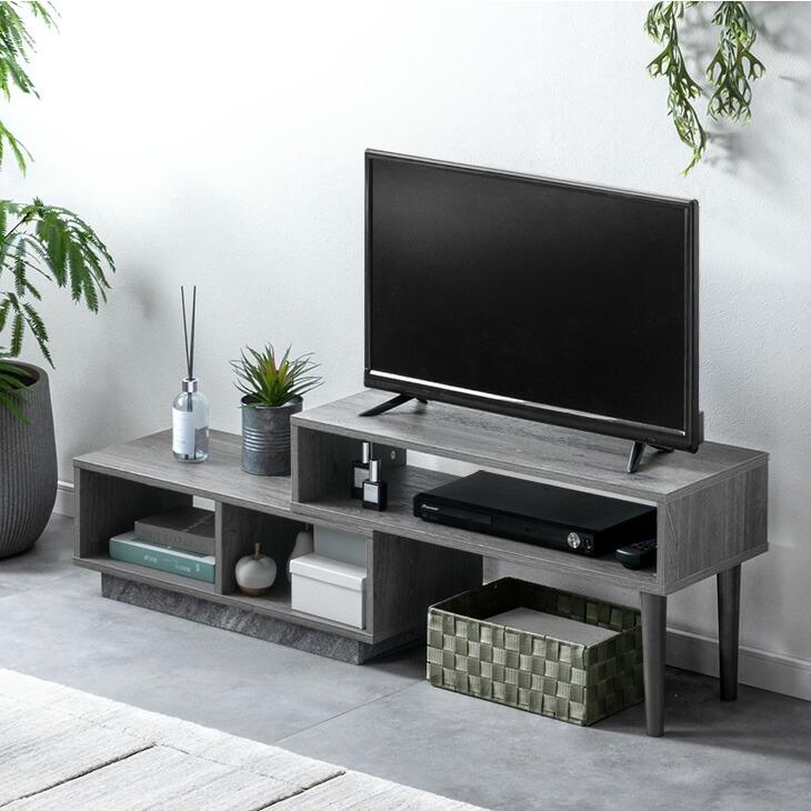 タンスのゲン テレビ台 伸縮 ローボード 120 伸縮テレビ台 おしゃれ tv