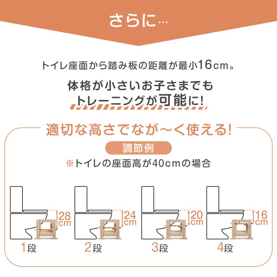 トイレ 踏み台 子供 高さ調節 トイレ踏み台 トイトレ 木製 トイレ用踏み台 トイレステップ トイレトレーニング 子供用 トイレ用 台 ステップ 木製の画像