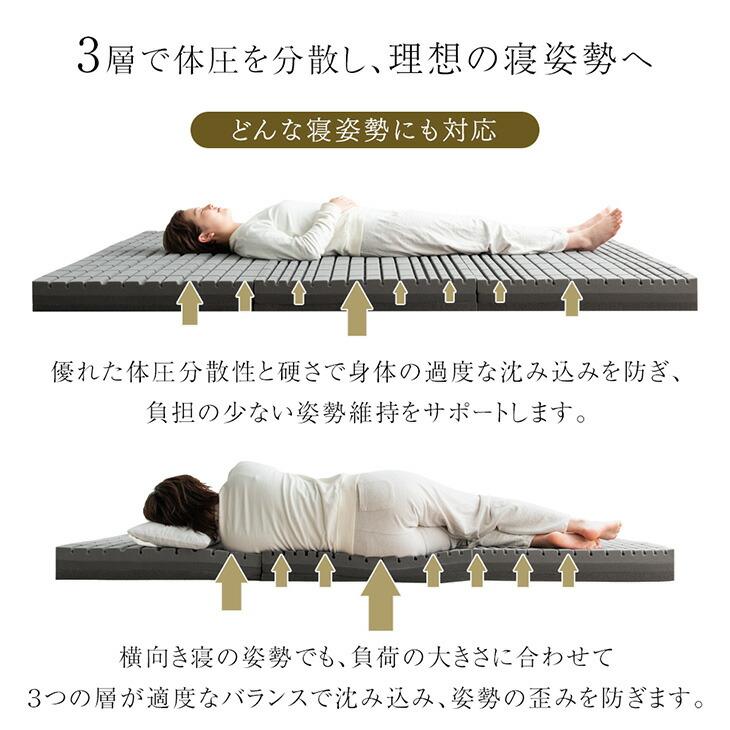タンスのゲン ベッド マットレス付き クイーン おしゃれ 木製 クイーン