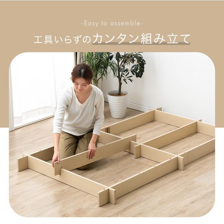 タンスのゲン ベッド すのこベッド シングル ベッドフレーム ステージ