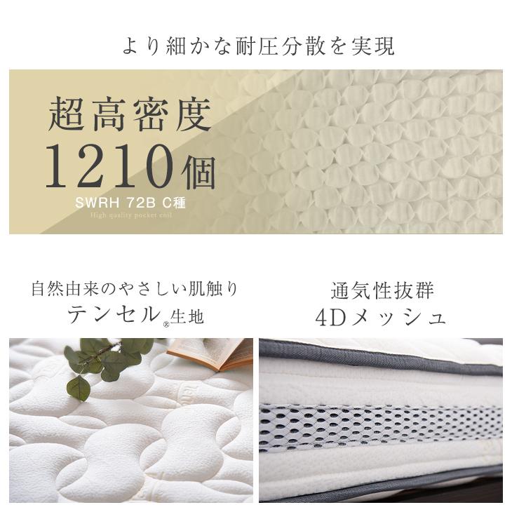 こだわりマットレス付　きすのこベッド　ポケットコイル　シングル　ホワイト 北欧パイン すのこベッド ポケットコイルマットレスセット ［シングル