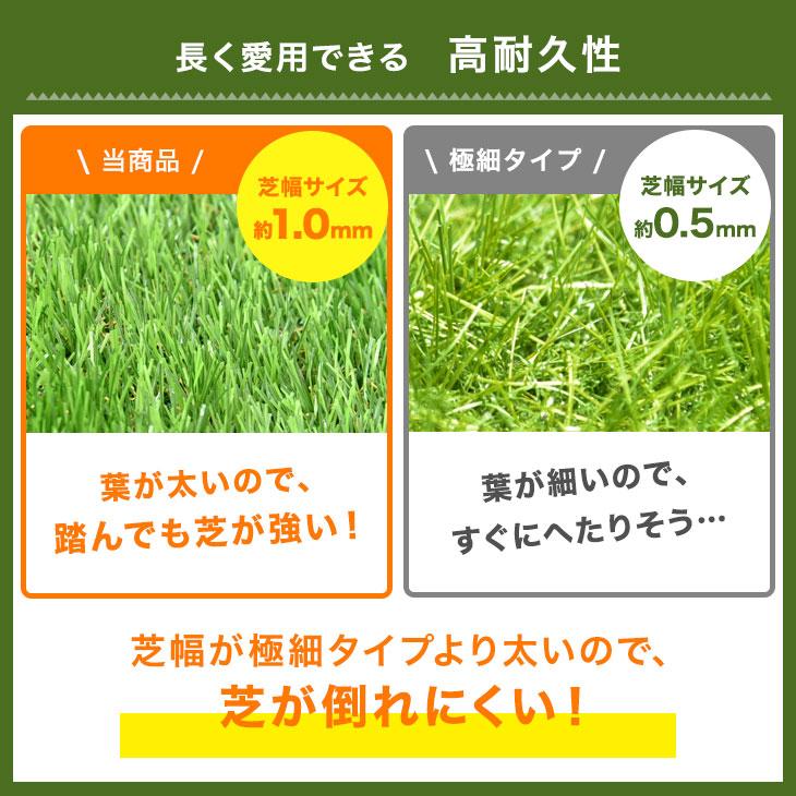 タンスのゲン 人工芝 1m×10m ロール 防炎 人工芝マット 芝生マット