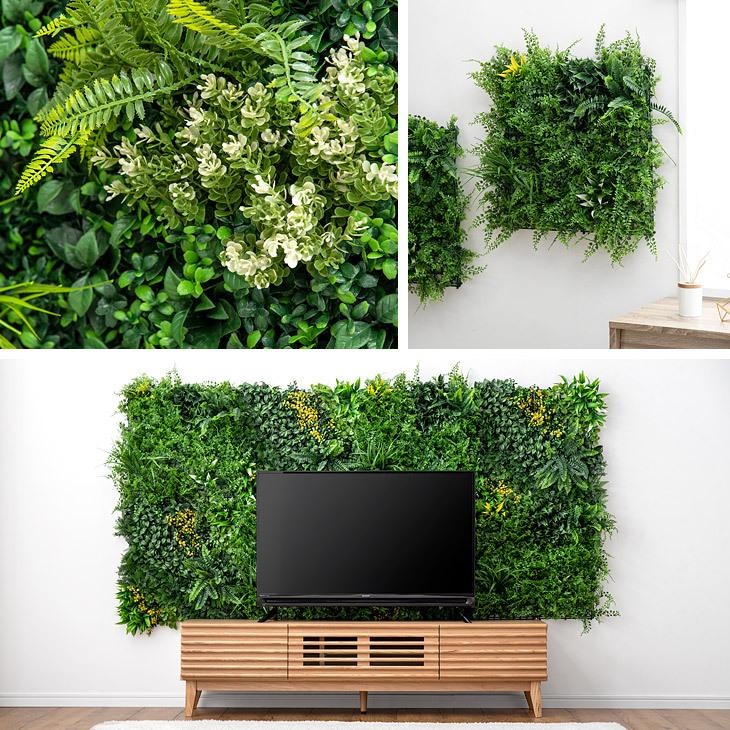 8日+5% フェイクグリーン 観葉植物 壁掛け リアル ウォールグリーン