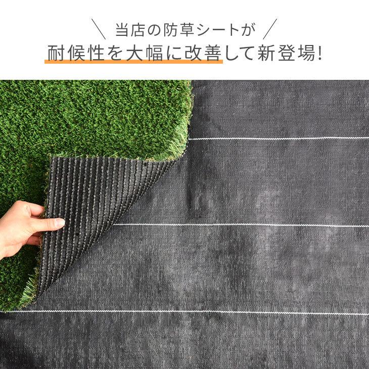 防草シート 耐候 10年 2m×10m 170g/m2 高耐久 高密度 人工芝  DIY ガーデン 庭 人工 芝 芝生 花壇 カット シート 雑草防止シート 雑草対策 農業 園芸 黒｜tansu｜02