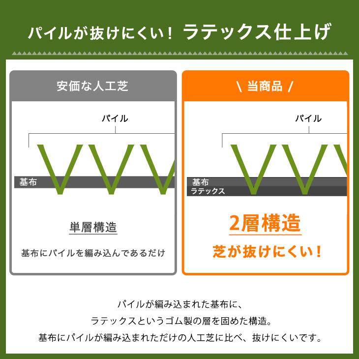 人工芝 ロール 1m × 20ｍ 高密度 芝丈35mm U字 ピン diy 庭 人工芝マット 人工芝生 リアル人工芝 おしゃれ ガーデニング ガーデン ベランダ 芝生｜tansu｜08