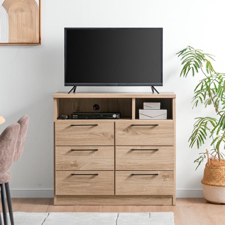 タンスのゲン 本日+5% テレビ台 ハイタイプ 完成品 幅90 北欧 スリム