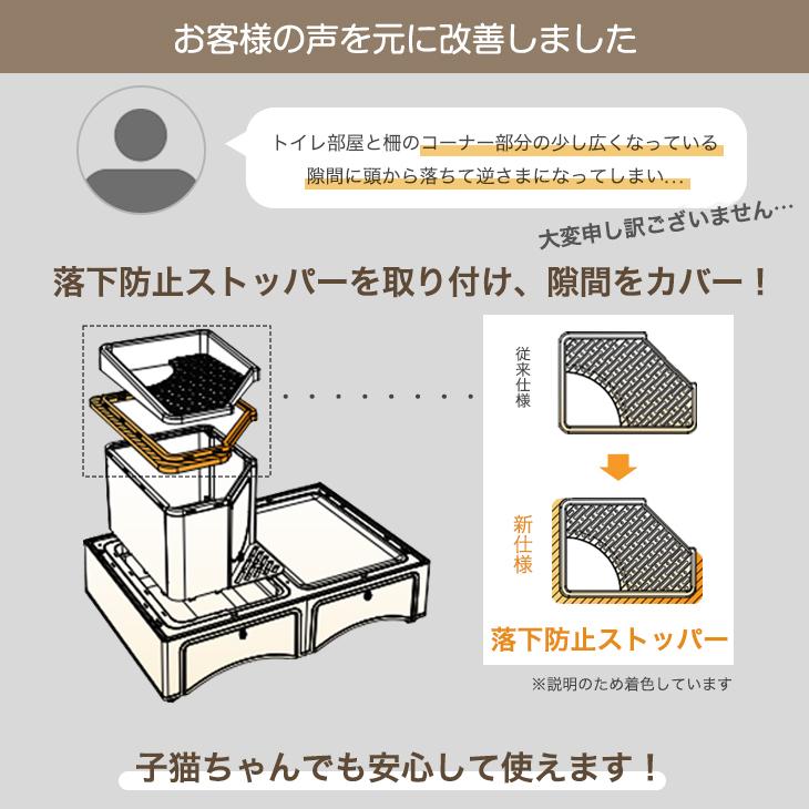 11日+5% キャットケージ トイレ一体型 2段 トイレ付き 猫 ケージ キャットゲージ ワイド おしゃれ 大型猫 大型 収納 ハンモック ペットケージ 猫用 | タンスのゲン | 03