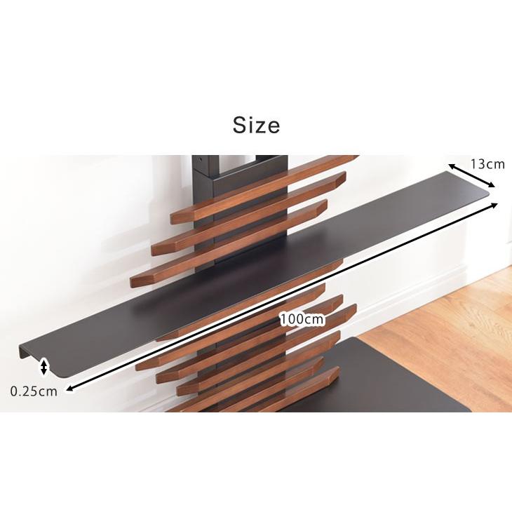 タンスのゲン テレビスタンド 棚板 白 黒 幅100cm テレビスタンド専用