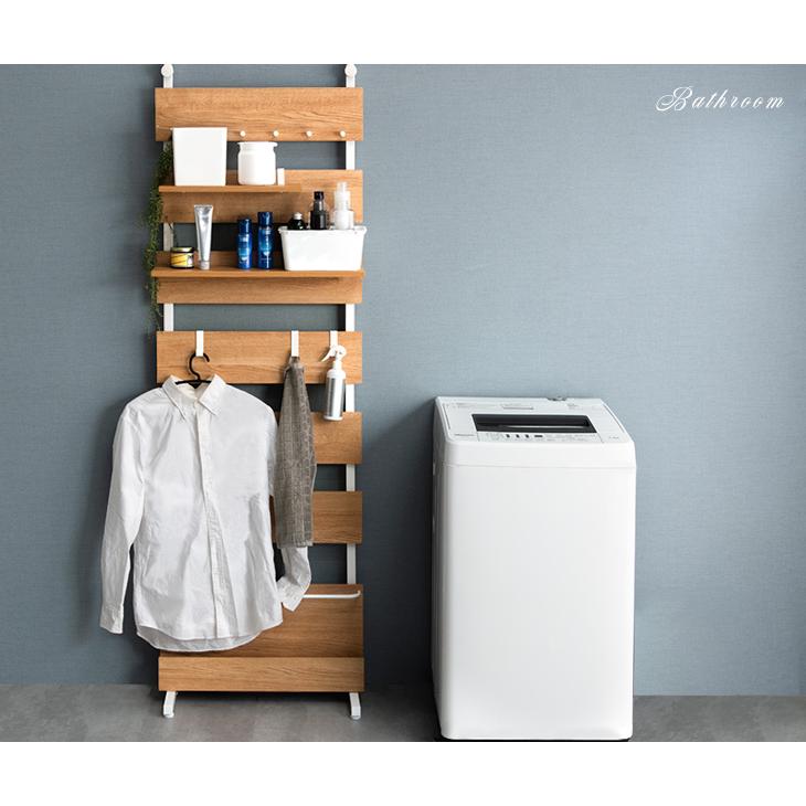 タンスのゲン ウォールラック つっぱり 幅60 壁面収納 突っ張りラック