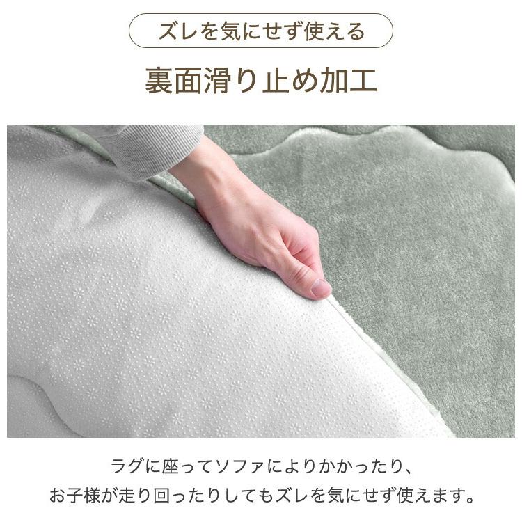 タンスのゲン ラグ 厚手 60mm 円形 200 北欧 カーペット ラグマット