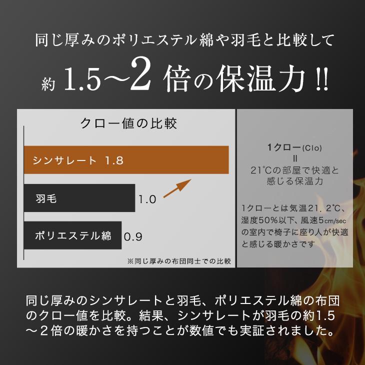 シンサレート 掛け布団 セミダブル 洗える 暖かい 掛布団 布団 保温 ふとん 冬用 掛けふとん 冬 軽い 綿 収納袋付き | タンスのゲン | 06