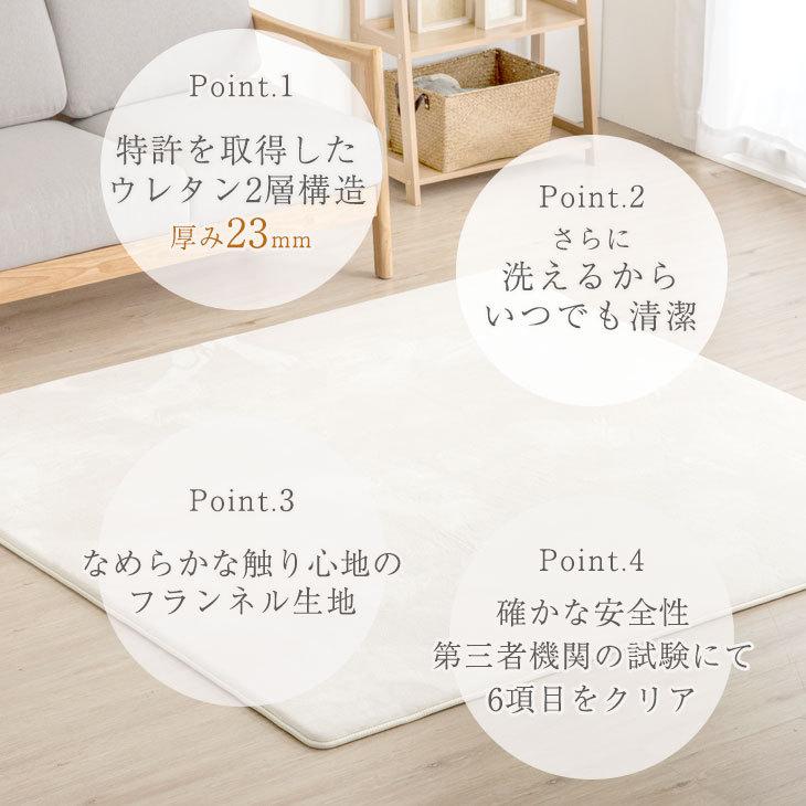 ラグ カーペット 洗える おしゃれ 夏用 高反発ラグ 2畳 ラグマット 正方形 厚手 190 190 2層 洗えるラグ マット 絨毯 滑り止め付 タンスのゲンpaypayモール店 通販 Paypayモール