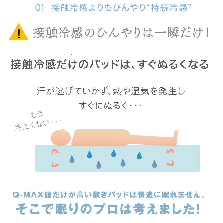 敷きパッド シングル 2枚組 夏用 ひんやりマット 冷感敷きパッド リバーシブル 洗える ひんやり 持続冷感 防カビ 防ダニ 抗菌防臭 敷きパット 冷感パッド｜tansu｜05