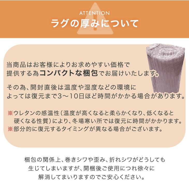 タンスのゲン ラグ 洗える カバーリングラグ 190×240 極厚50mm
