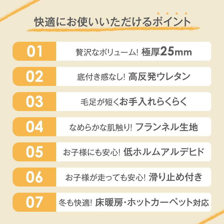 ラグ 4畳 厚手 北欧 高反発 極厚 200×300 カーペット ラグマット おしゃれ 高反発ラグ ホットカーペット対応 滑り止め 床暖房 オールシーズン らぐ | タンスのゲン | 01