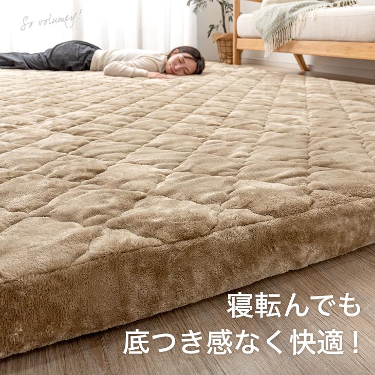 タンスのゲン　ラグ　極厚6cm Amazon | タンスのゲン カバーリングラグ ひんやり冷感！超極厚60