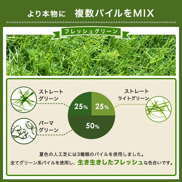 タンスのゲン 人工芝 0.5m×10m ロール 防草 排水 人工芝マット 芝生