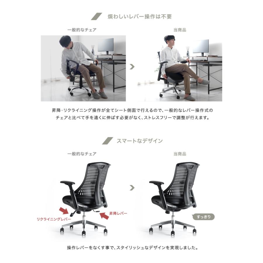タンスのゲン オフィスチェア メッシュ おしゃれ 高機能