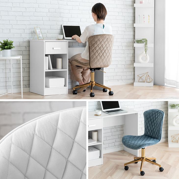 タンスのゲン デスクチェア おしゃれ クッション ワークチェア