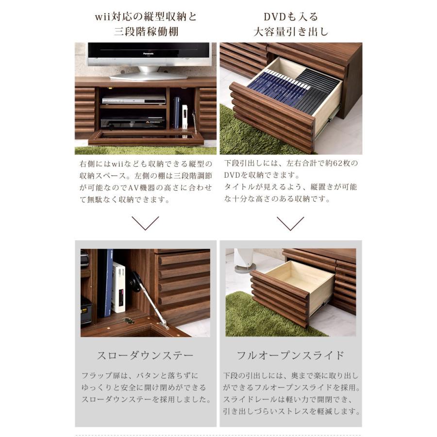 タンスのゲン 8日+5% テレビ台 ローボード 幅160cm 完成品 収納 北欧