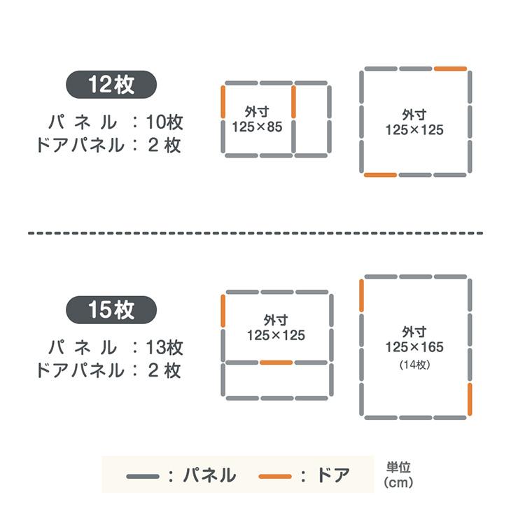 ペットサークル　入り口扉付き　パネル10枚＋入口パネル1枚 Rank1位】 ペットフェンス 犬用 ペットサークル ドア付き 置くだけ