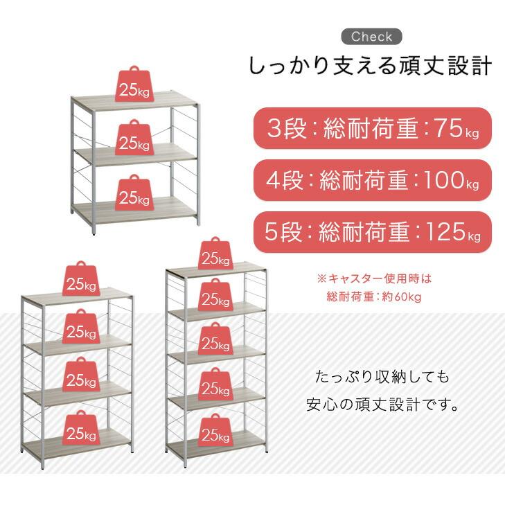 ★新入荷 フリーラック オープンラック 棚 収納棚 スチールラック 棚 ラック キッチンラック オープンラック 幅80 5段 キャスター付き シェルフ棚 収納ラック 収納棚 収納 スチール スリム タンスのゲン スチールラック 棚 ラック キッチンラック オープン