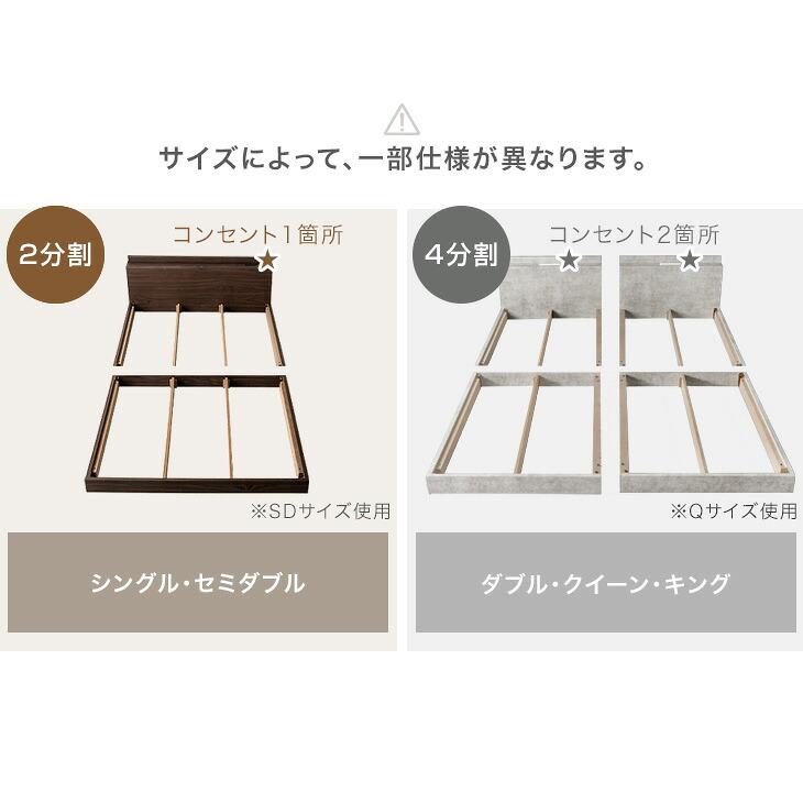 タンスのゲン 本日+4% ローベッド シングル ベッドフレーム ベッド USB