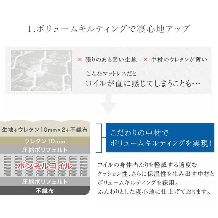 ベッド キングワイド マットレス付き ローベッド セット 幅280 D+D 連結ベッド おしゃれ USB コンセント 宮棚 すのこ 宮付き_16