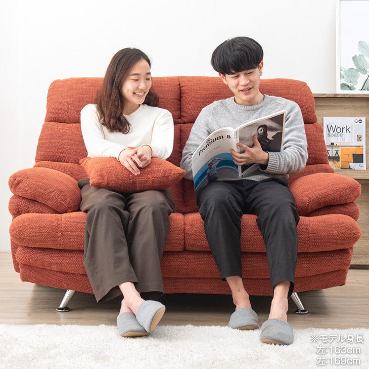 ソファ ソファー 2人掛け ハイバックソファ おしゃれ 二人掛け ポケットコイル 布 クッション付き 超大型商品 aa タンスのゲン Design The Future 通販 Yahoo ショッピング