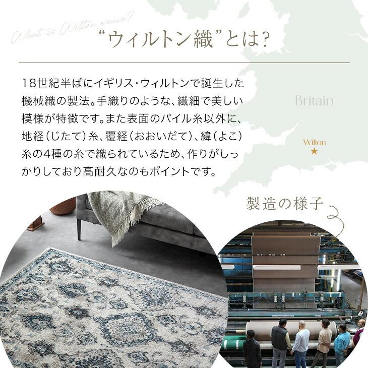 タンスのゲン ラグ ウィルトン織 カーペット おしゃれ オリエンタル 床
