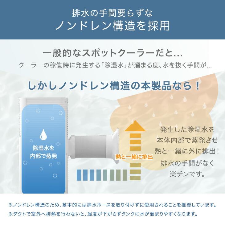 タンスのゲン 5日+5% スポットクーラー 除湿機能付き 置き型エアコン