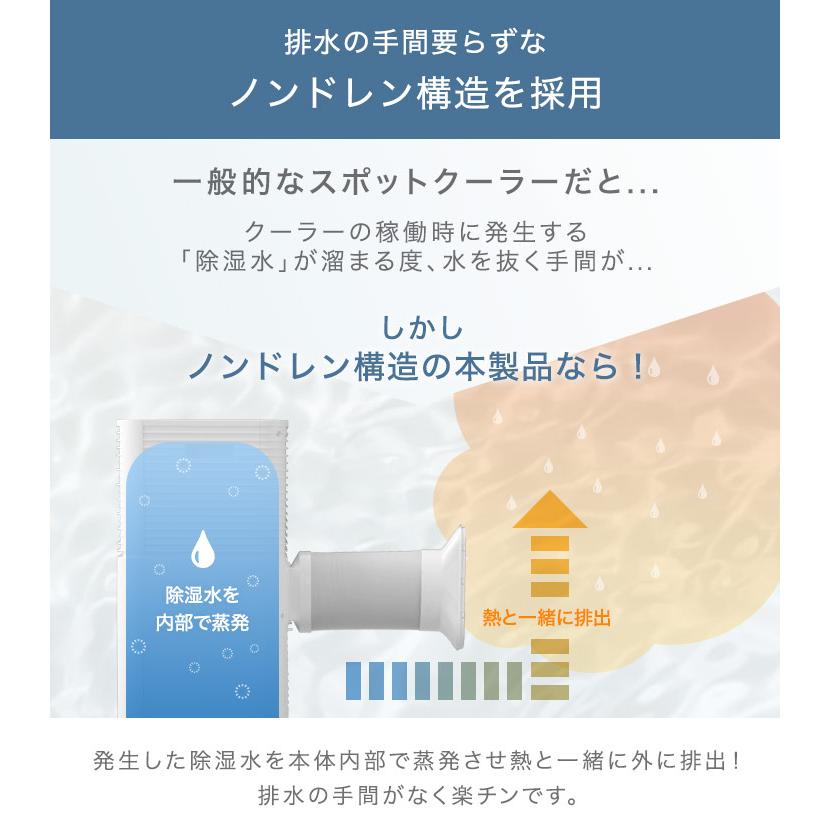 スポットクーラー 冷風機 スポットエアコン 除湿機 窓用エアコン 2.6kW 家庭用 除湿機能付き エアコン 除湿 小型 クーラー 業務用 除湿 30L/日 | タンスのゲン | 14