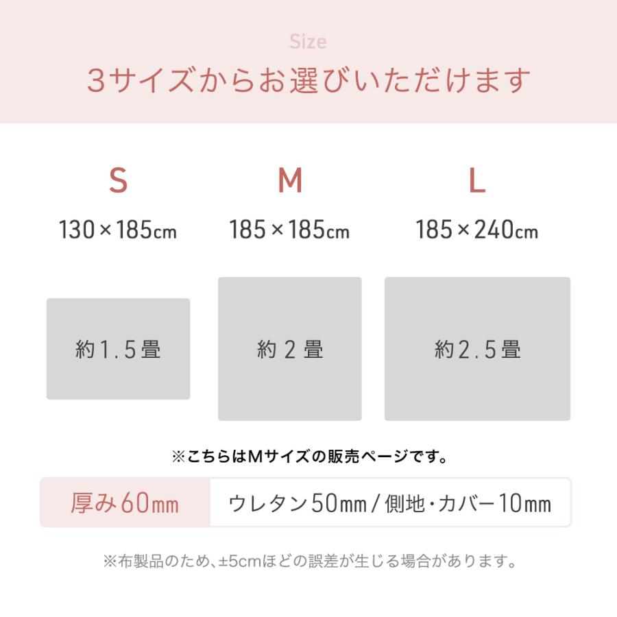 タンスのゲン ラグ 洗える おしゃれ 185×185 Mサイズ 冬用 正方形