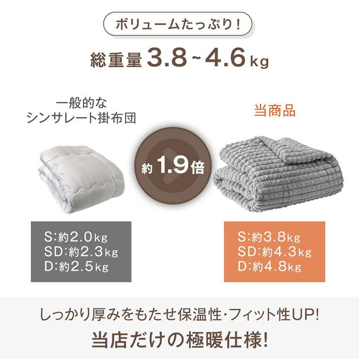 毛布 セミダブル 暖かい ブランケット 洗える シンサレート 厚手 おしゃれ 冬用 大判 北欧 冬 ふわとろ毛布 掛け布団 | タンスのゲン | 03