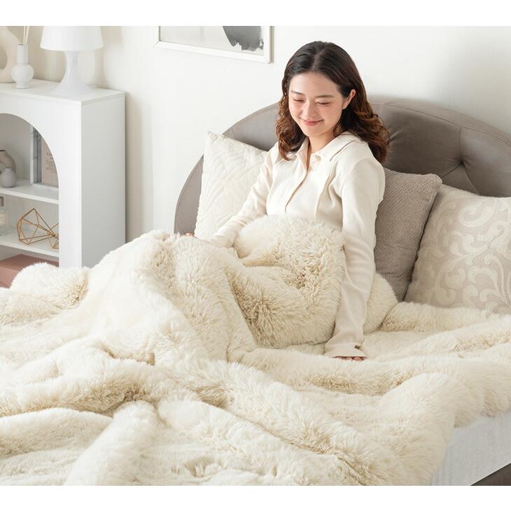 タンスのゲン 17日+5% 毛布 ダブル 暖かい 2枚合わせ ブランケット