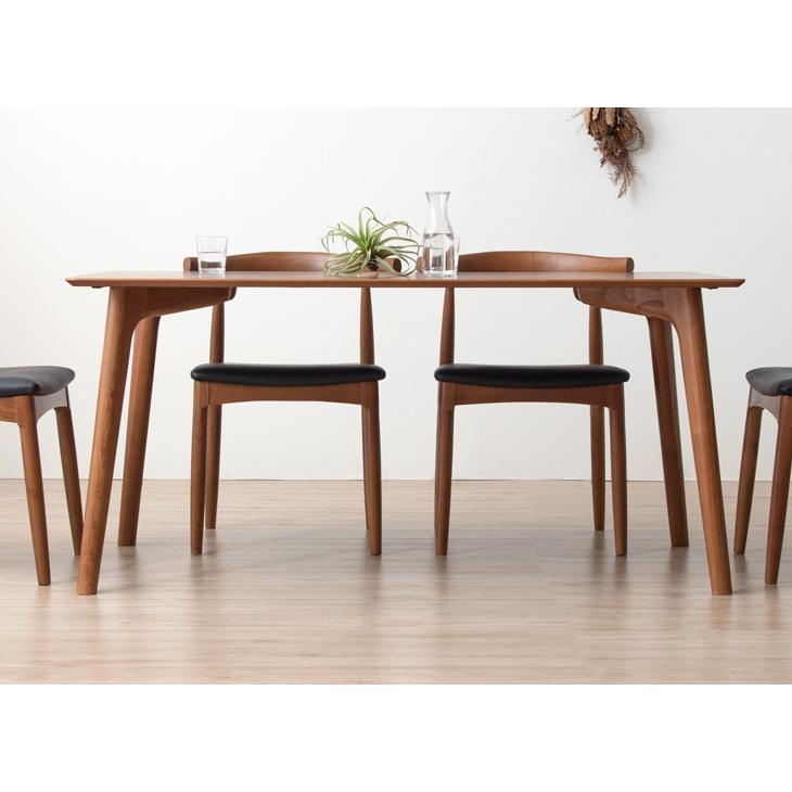 ダイニングテーブル 4人 ダイニング 150×80 テーブル 4人用 長方形 4人掛け おしゃれ 食卓テーブル 天然木 アッシュ 北欧 超大型商品