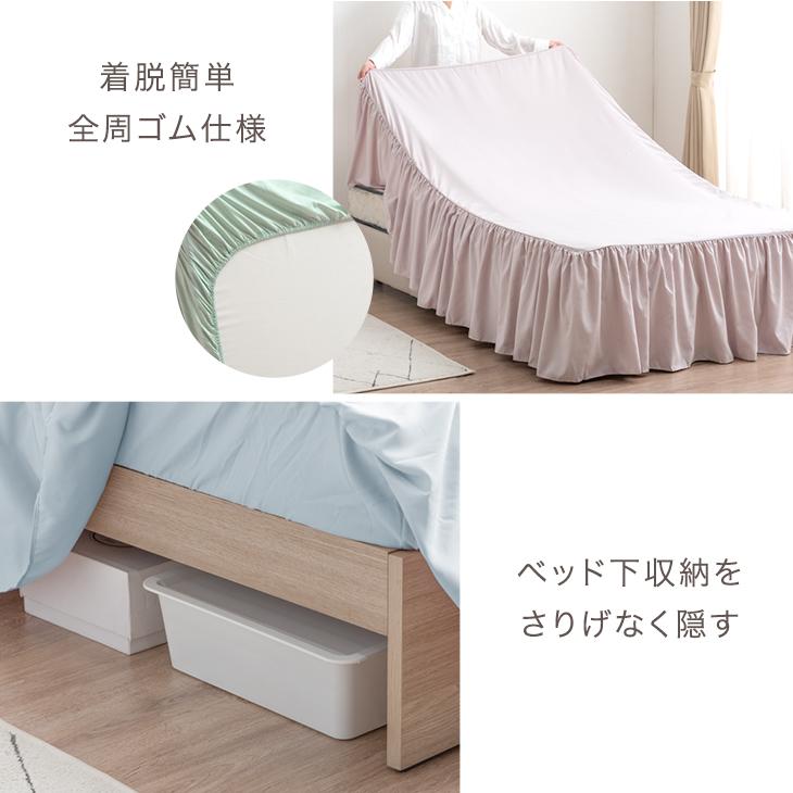 ☆激レア　ラルフローレン　ベッドスカート　セミダブル　青ストライプ　シーツ☆ ボックスシーツ セミダブル 洗える 単品 フリル付き おしゃれ ベッド