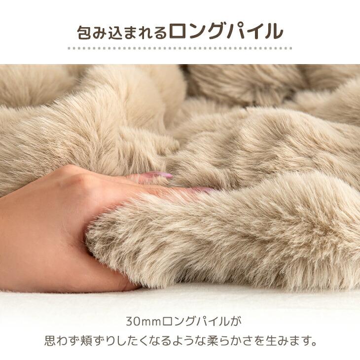タンスのゲン 毛布 クイーン 暖かい 2枚合わせ ふわとろ毛布 厚手