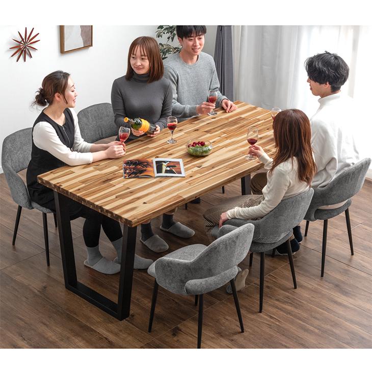 ダイニングテーブル 6人 おしゃれ 天然木 単品 180 長方形 食卓テーブル 6人用 リビングテーブル 北欧 木製 テーブル ダイニング 超大型商品｜tansu｜05