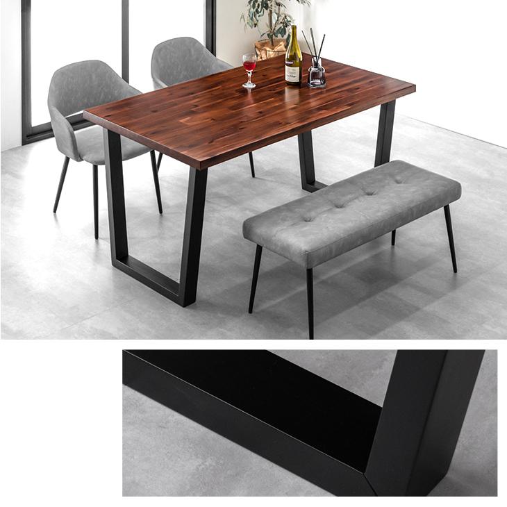 タンスのゲン 25日正午〜+3% ダイニングテーブルセット 4人 ベンチ