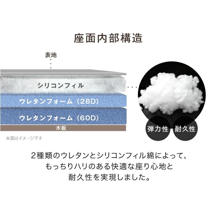 タンスのゲン ダイニングチェア 2脚セット 回転式 肘付き 回転 肘付 座