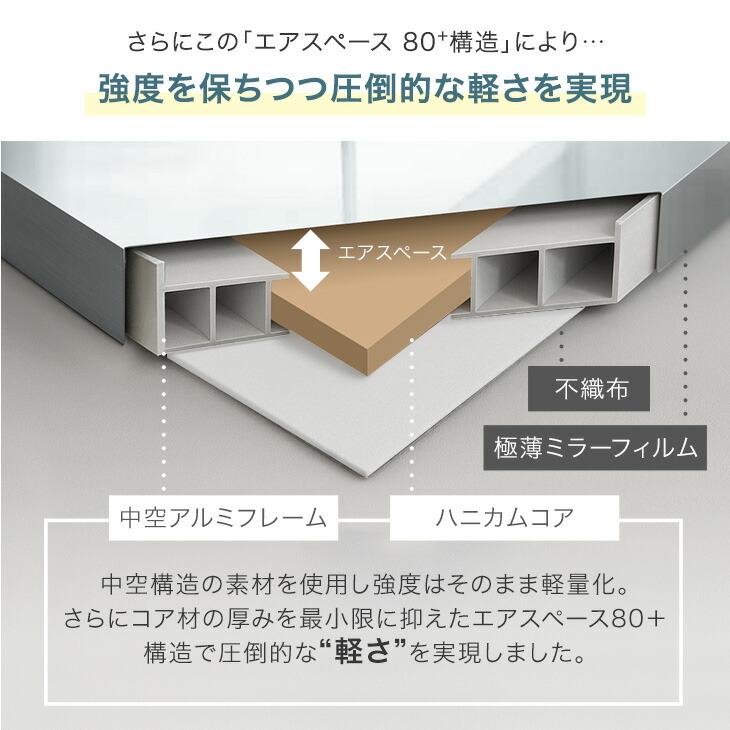 全身鏡 割れない 幅100 2面鏡 おしゃれ 鏡 軽量 長方形 割れない鏡