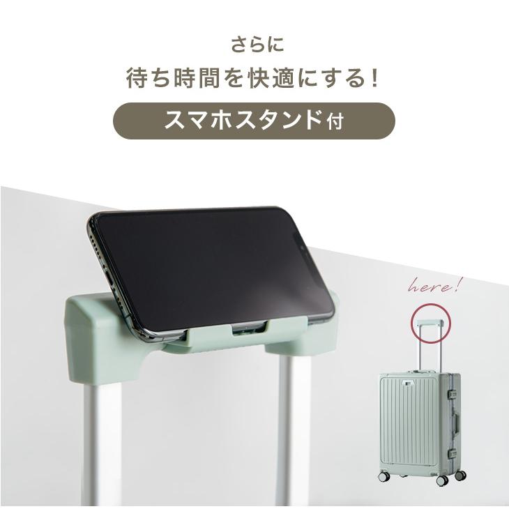 スーツケース mサイズ キャリーケース 前開き フロントオープン tsa 62L usb 静音 おしゃれ 多機能 | タンスのゲン | 03