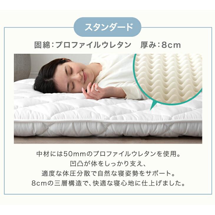 タンスのゲン 21日+5% 敷布団 極厚12cm クイーン 日本製 敷き布団 敷